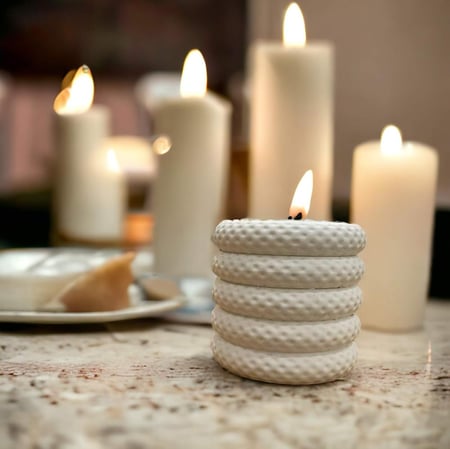 قالب سيليكون وعاء شمع صغير