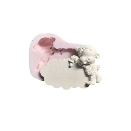 قالب سيليكون خروف العيد بقاعدة