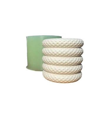 قالب سيليكون وعاء شمع صغير