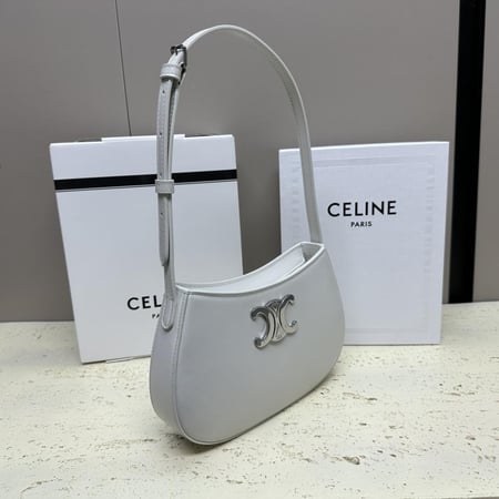 Celine- Medium Tilly Bag In Triomphe Canvas And Calfskin
