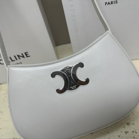 Celine- Medium Tilly Bag In Triomphe Canvas And Calfskin