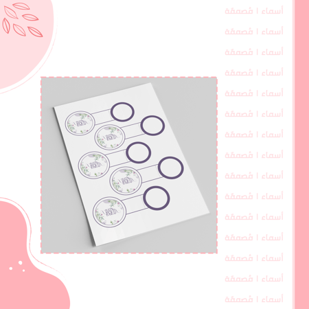 تعليقة ماء العيد – تصميم بألوان لافندر