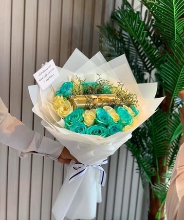 باقه بستاني +ورد جوري