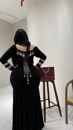 فستان استرتش شك من قدام ووراء والاكمام