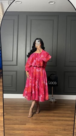 طقم ناعم بدرجات الفوشي (بدله +تنوره )