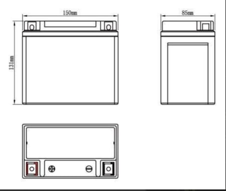 بطارية CSPUS YTX12A-BS