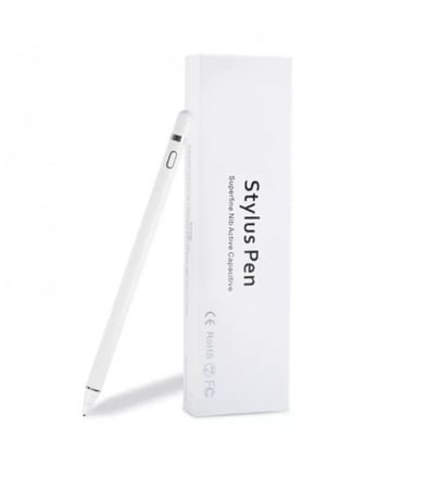 قلم ايباد الكتروني يدعم راحة اليد لون ابيض