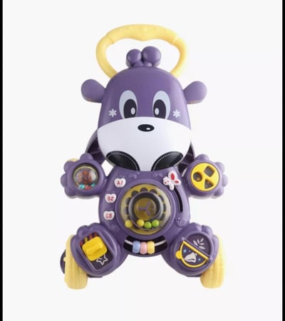 مشاية أطفال تفاعلية من ماركة FiveStar Learning Fun Giraffe Baby Walker.