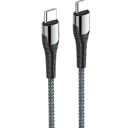 كابل شحن سريع LDNIO LC442C TPE Type-C إلى Type-C بقوة 65 وات (2 متر)