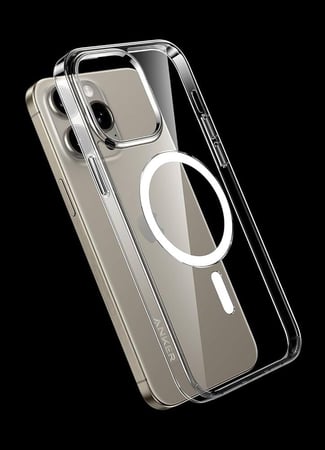 Anker iPhone 15 Pro Clear Magnetic Phone Case Clear  with  Scree Protecor