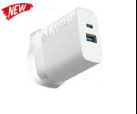 1) توصيل الطاقة (PD) 2) المنافذ = 1 منفذ USB-C و1 منفذ USB-A 3) الطاقة لكل منفذ = 20 وات 4) إجمالي الناتج = 20 واتAnker PowerPort III 20W Cube White