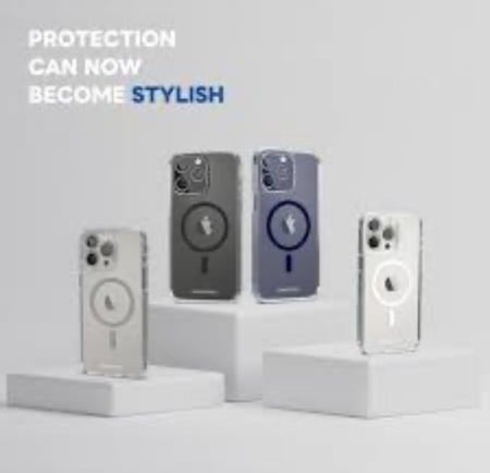 كفر ArmorPro D3O شفاف محمي مع MagSafe لجهاز iPhone 15 Pro Max