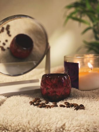 كوب قهوة بركاني احمر صغير (110ملم)