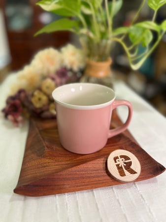 كوب قهوة وردي (300ملم)