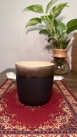 كوب قهوة اسود ببني  (180ملم)