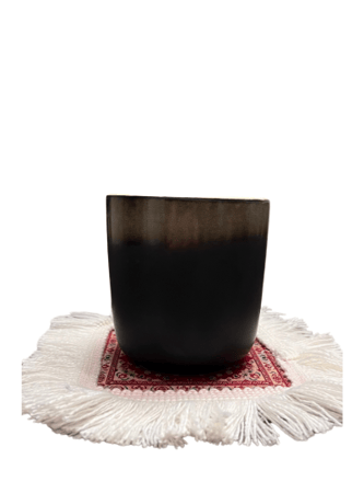 كوب قهوة اسود ببني  (180ملم)