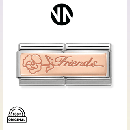 شكل تركيب كلاسك روز قولد زيركونFriends with flower