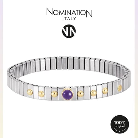 اسوارة نومينيشن اكستينشن حجر ياقوت لون بنفسجي