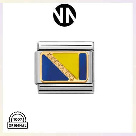 شكل تركيب كلاسيك ملون علم البوسنة والهرسك