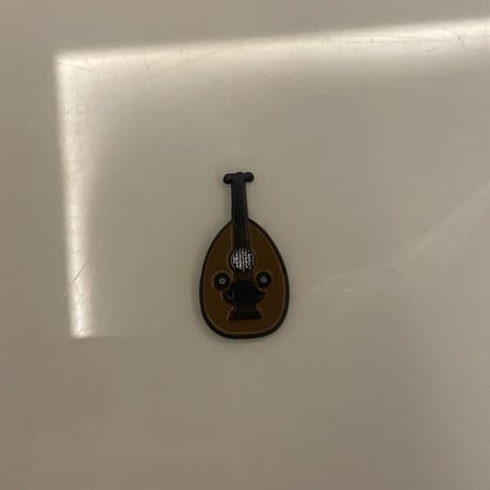 ملصقات معدنية عود بني