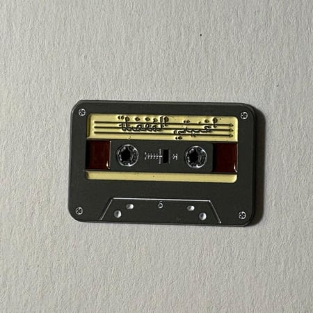 ملصقات معدنية شريط رمادي