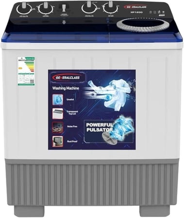 غسالة حوضين 12 كيلو جنرال كلاس  XP1200