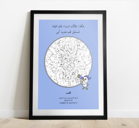خريطة النجوم استقبل مولود