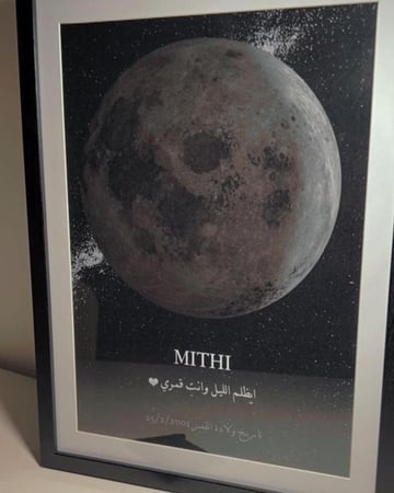 لوحة القمر واقعي