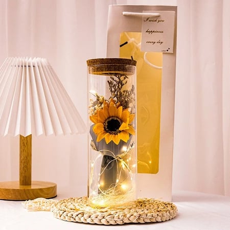 وردة مع اضاءة