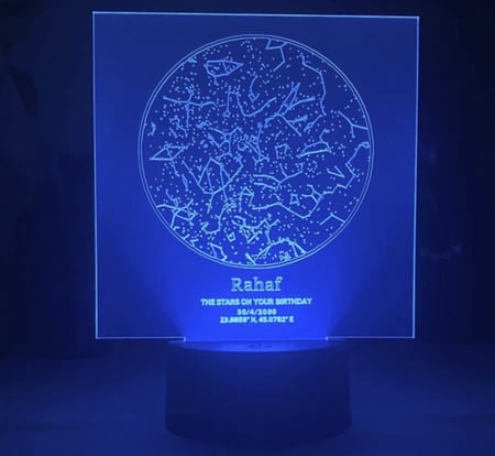 خريطة النجوم المضيئة