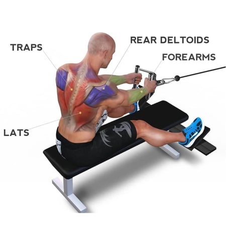 مقبض كيبل احترافي قبضة ضيقة PowerRow Pro مع مقابض مطاطية