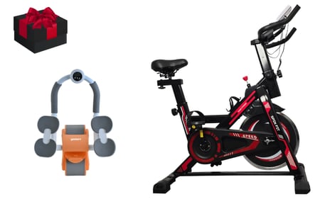 spinning bike Red دراجة تمارين هوائية ثابتة احمر