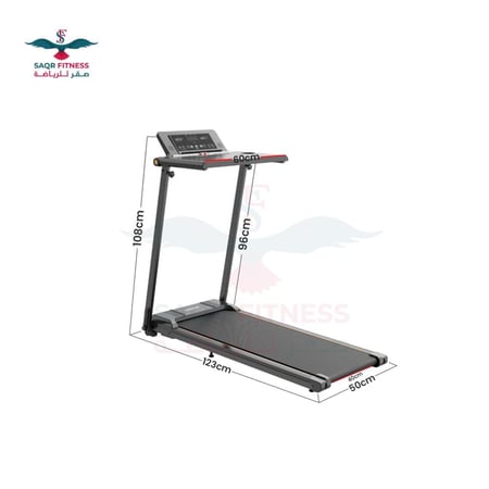 جهاز سير المشي ذكي مع حامل لابتوب بقوة 1حصان smart  treadmill with laptop tray