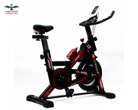 spinning bike Red دراجة تمارين هوائية ثابتة احمر