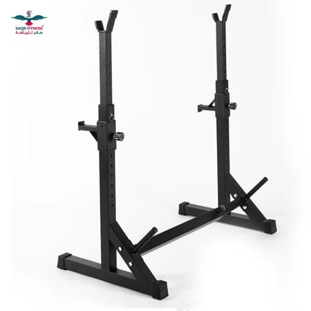 مجموعة ادوات ضغط مناسبة للمنزل وصالة الالعاب الرياضية، متعددة الوظائف، مقعد تلسكوبي squat rack