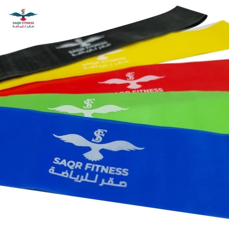 مجموعة احزمة مقاومة للتمرين-5 اشرطة مقاومة مطاطية لتمارين وتسخين العضلات Loop resistance band