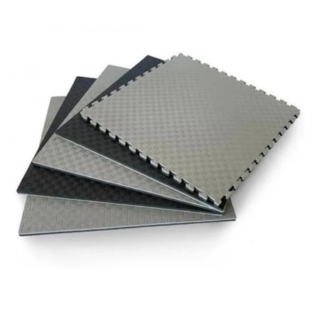 فرشة ارضيات تمارين الرياضية اسود ورمادي Gym floor mat black & gray