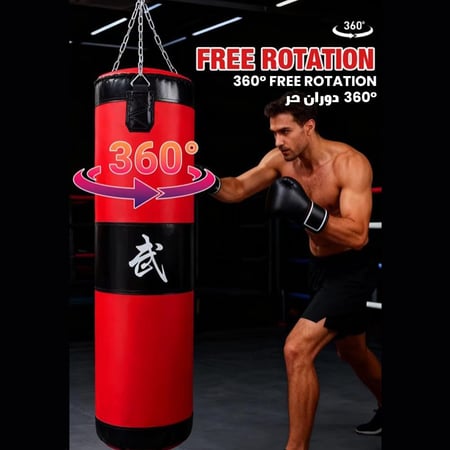 كيس ملاكمة فاخر من الجلد الطبيعي   Premium Genuine Leather Boxing Bag 100cm