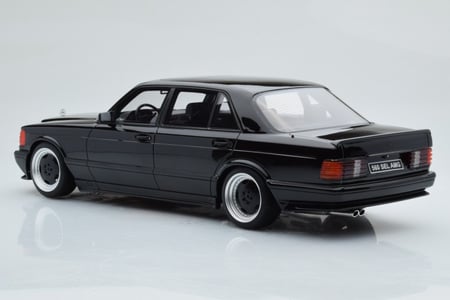 MERCEDES 560 SEL AMG W126 OBSIDIAN BLACK OTTO 1/18