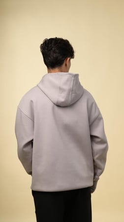 هودي ساده من إكسوبلانت بلون رمادي فاتح