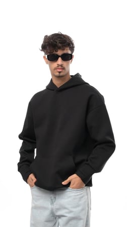 هودي ساده من إكسوبلانت بلون أسود ملكي