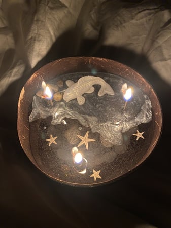 شمعة بحيرة السمكة | باودر