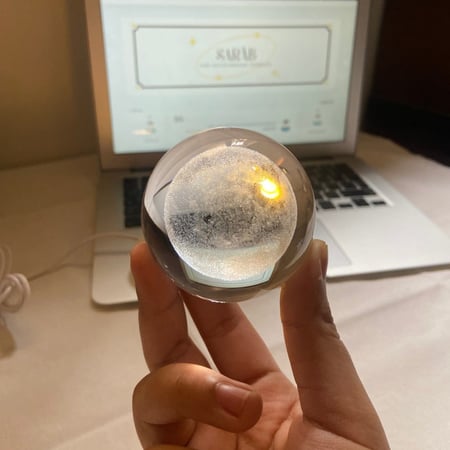 بلورة المجرة الكواكب والنجوم المضيئة