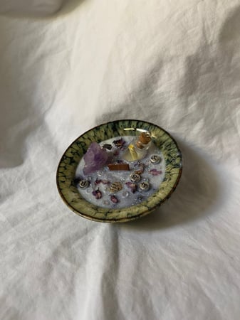 شمعة سَلام بالسلسال والقارورة | لافندر