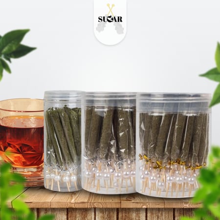 اعواد سكر نكهات بالحبق