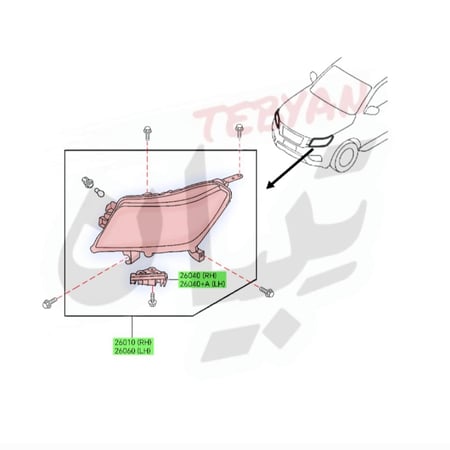 شمعة نور امامي نافارا 2016 إلى 2024 ماركات اخرى