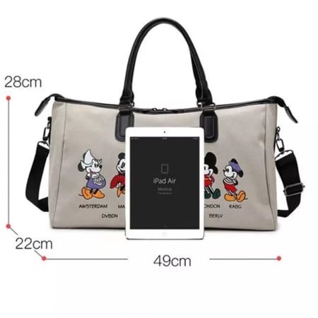 شنطة متعددة الاستخدامات ثيم دزني لون بني غامق