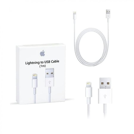 كيبل ايفون USB أبيض 1 متر جلد - الحازمي للاتصالات