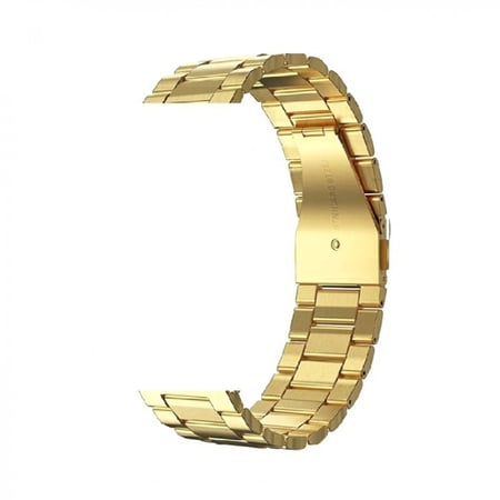 سوار ساعة ذكية معدني ذهبي مقاس 22 مم