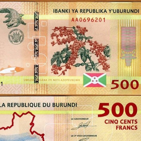 بوروندي فئة 500 فرنك أنسر